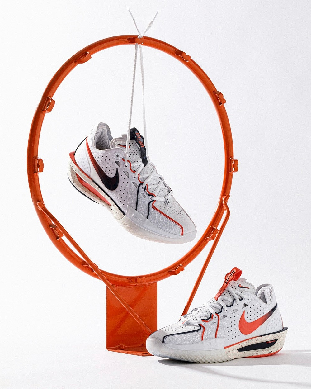Nike Air Zoom G.T. Cut 3 EP "CHBL" 篮球鞋 耐高 纯白色/橙色