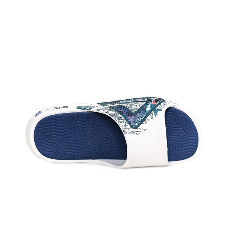 Peak Taichi "White/Blue" 匹克 态极 贵州村BA联名 拖鞋 白蓝