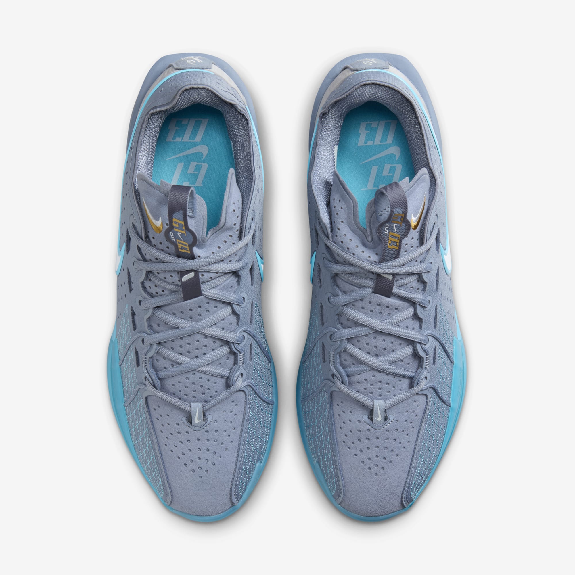 Sepatu Basket Nike Air Zoom GT Cut 3 "Ashen Slate/Baltic Blue" (Ungu/Biru)