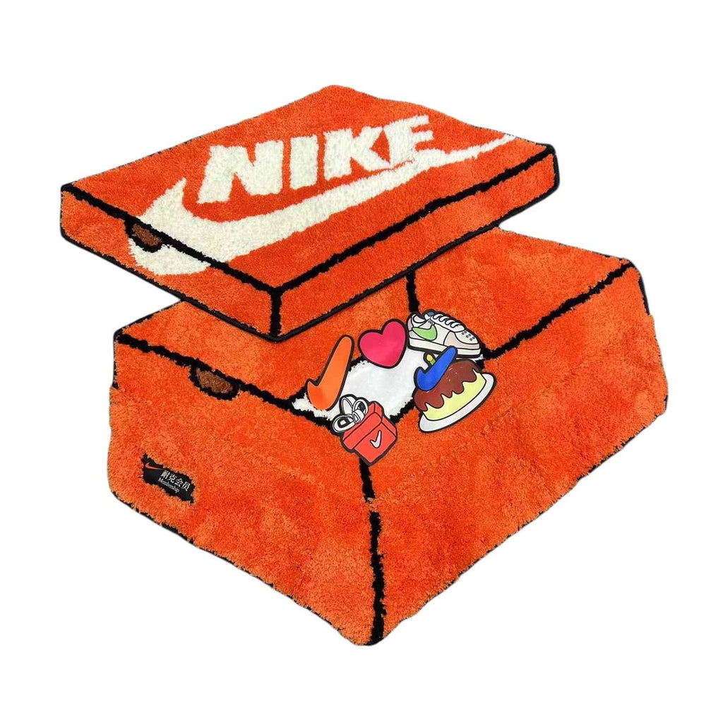 Nike Shoe Box Rugmat 耐克限定魔术贴鞋盒地毯 橙色 49*38cm