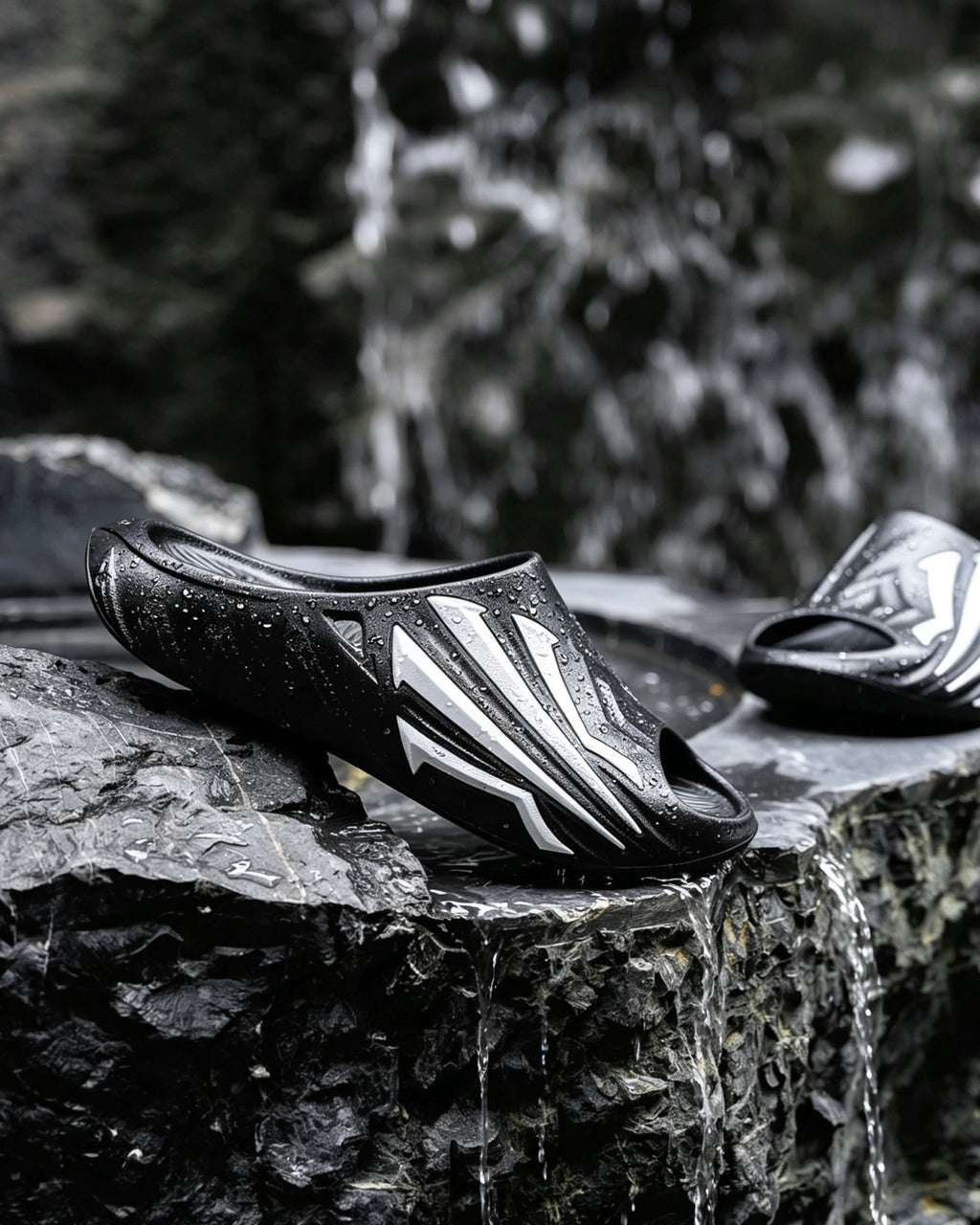 Anta KAI HéLà Slide 2 "Black White" 安踏 欧文 拖鞋 黑白
