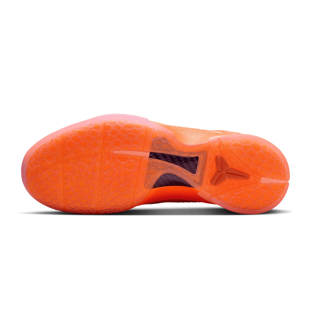 Sepatu Basket Nike Zoom Kobe 6 Protro "Total Orange" - Oranye Terang/Perak