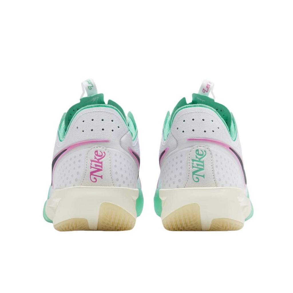 Sepatu Basket Nike Air Zoom GT Cut 3 "White Pink Teal" (Putih/Merah Muda/Hijau Teal)