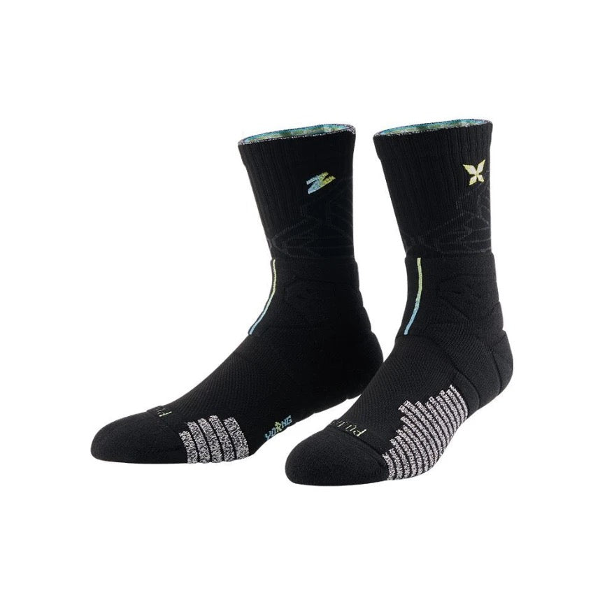 Kaos Kaki UZIS untuk Atlet Pemula: Anti-selip, Peredam Guncangan, Tebal, Bernapas, Kaos Kaki Bertali Tinggi