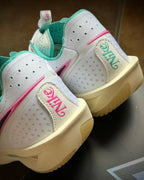 Sepatu Basket Nike Air Zoom GT Cut 3 "White Pink Teal" (Putih/Merah Muda/Hijau Teal)