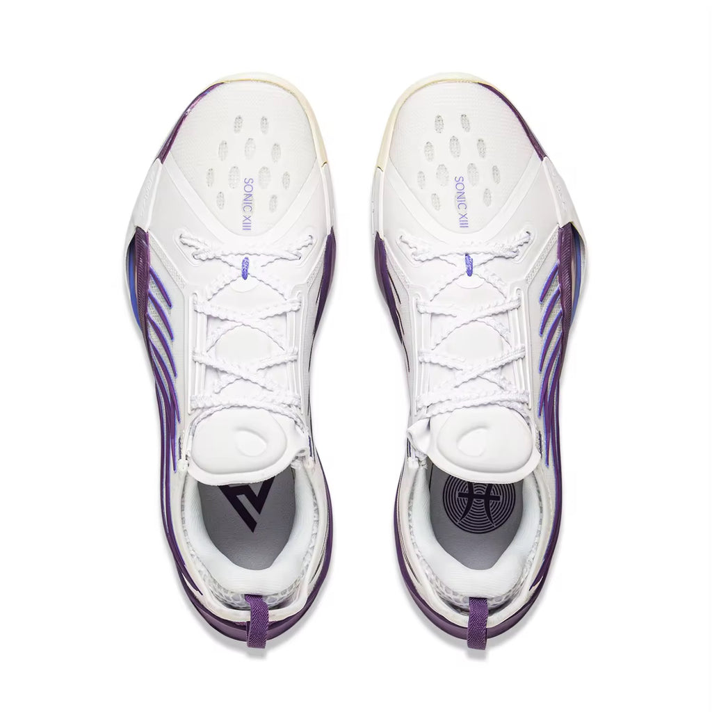 Li-Ning Sonic 13 "White Purple" 李宁 音速13 篮球鞋 白紫