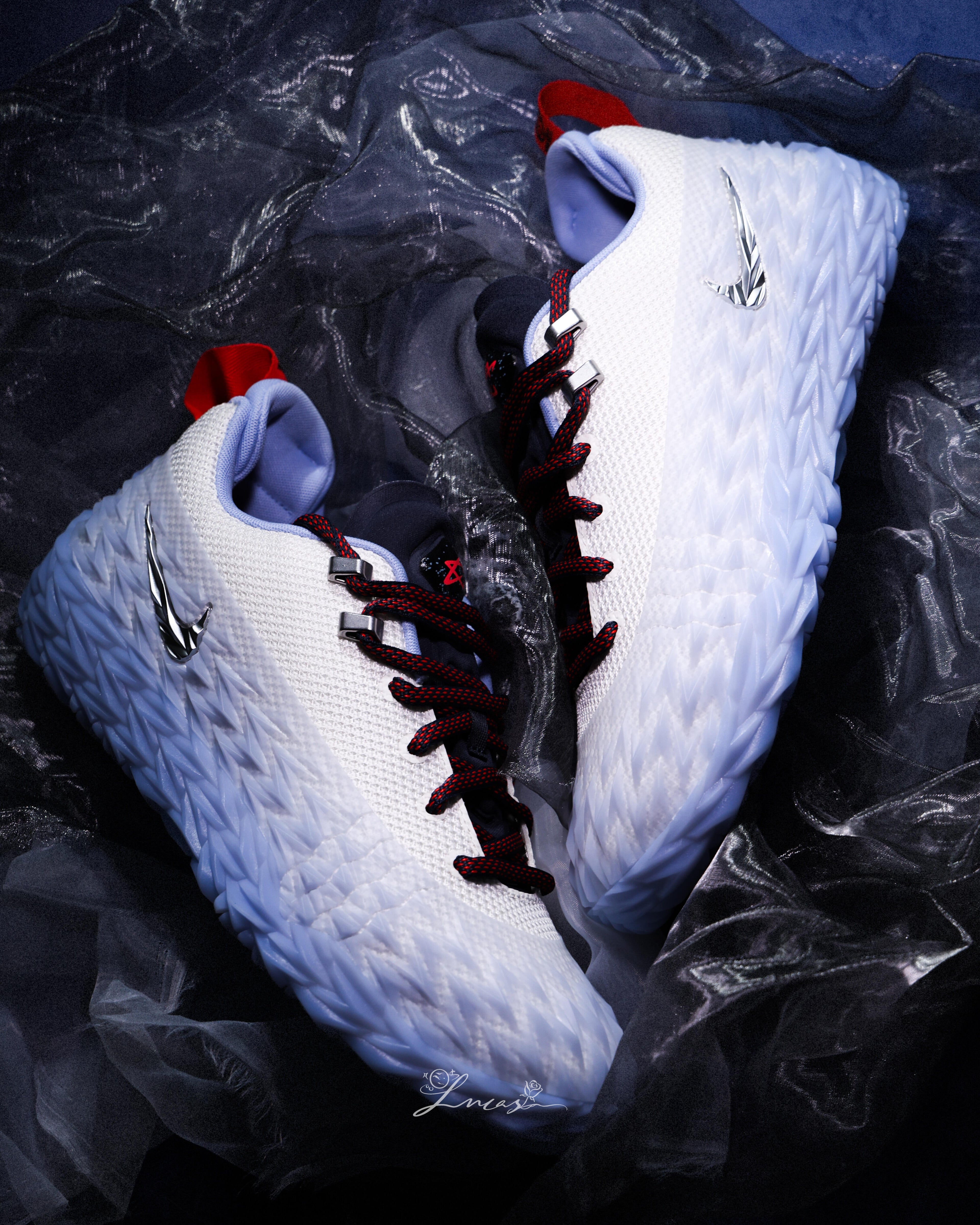 Nike S.T. Charge "Detroit Tough" 篮球鞋 白蓝