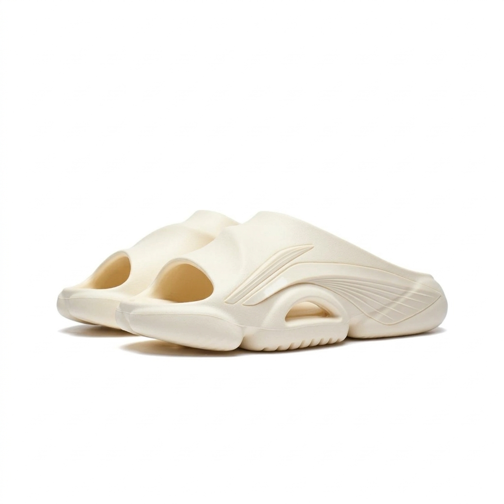 Li-Ning BadFive Slide "Vanilla White" 李宁 反伍 拖鞋 香草白