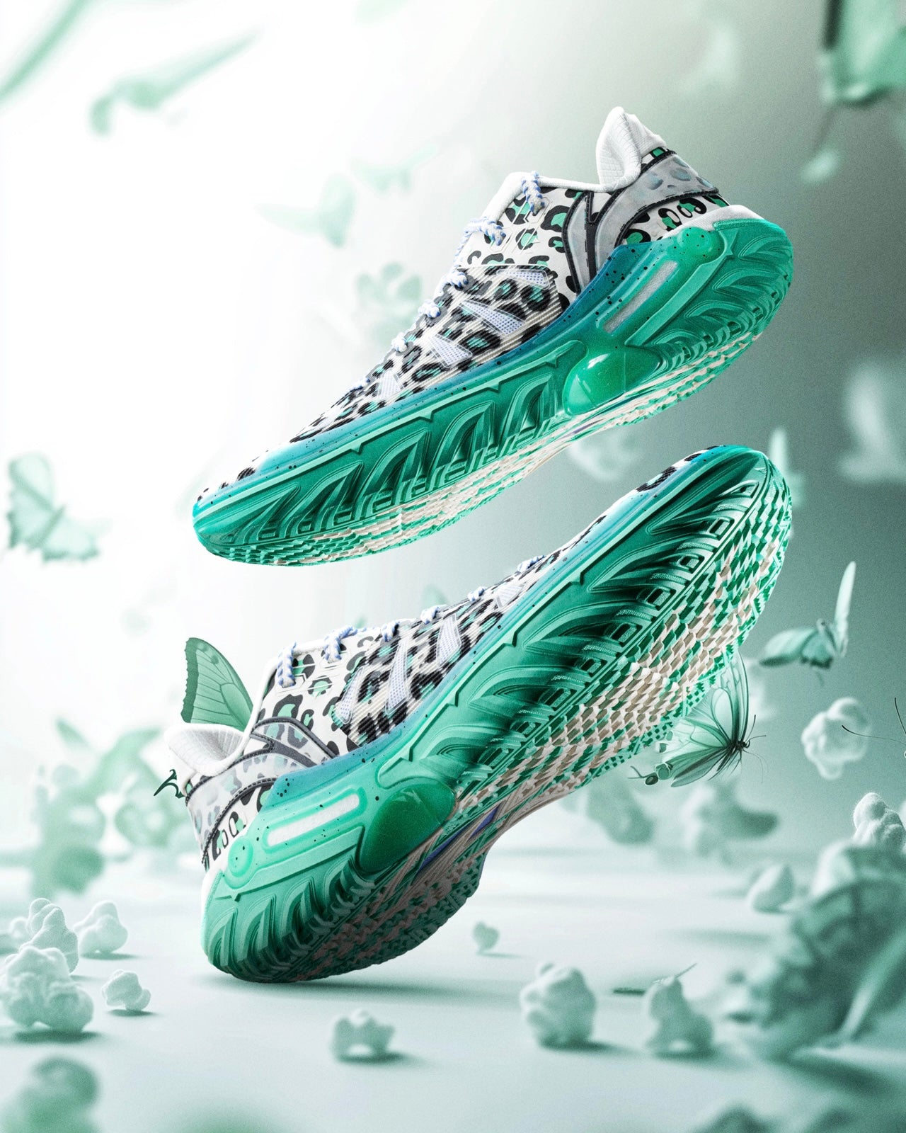 Li-Ning JieAo 2 "Green Spotted Butterfly" 李宁 桀骜2 篮球鞋 绿斑蝶