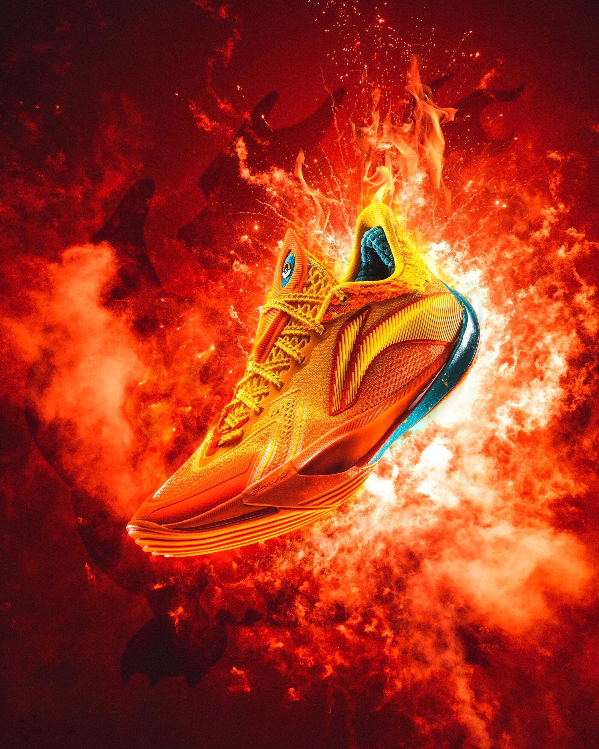 Li-Ning Sonic 13 V2 x Pokémon "Charizard" 李宁 音速13 V2 宝可梦联名 篮球鞋 喷火龙