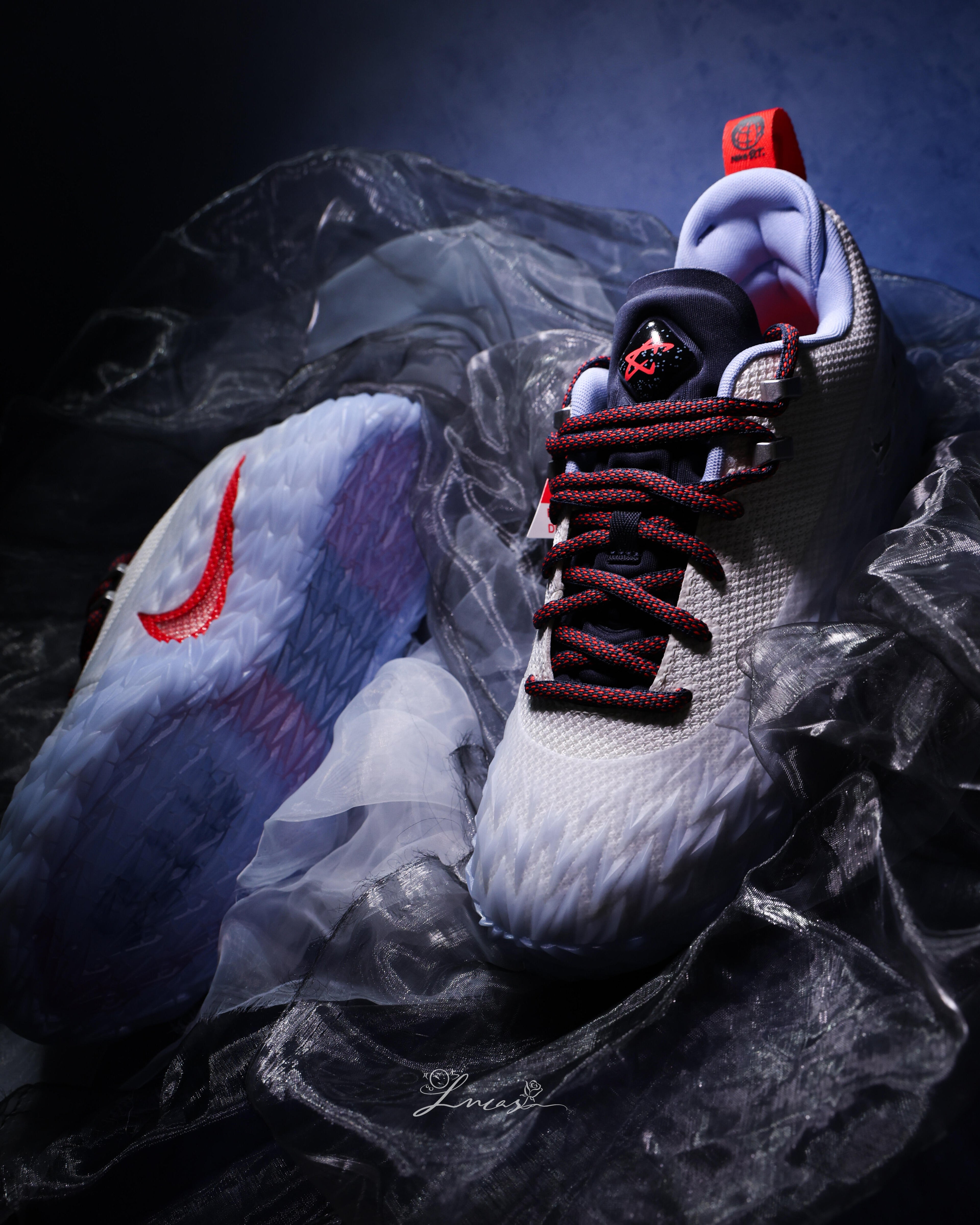 Nike S.T. Charge "Detroit Tough" 篮球鞋 白蓝