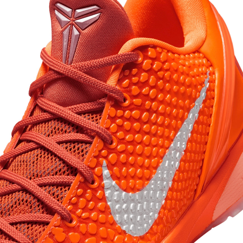 Sepatu Basket Nike Zoom Kobe 6 Protro "Total Orange" - Oranye Terang/Perak