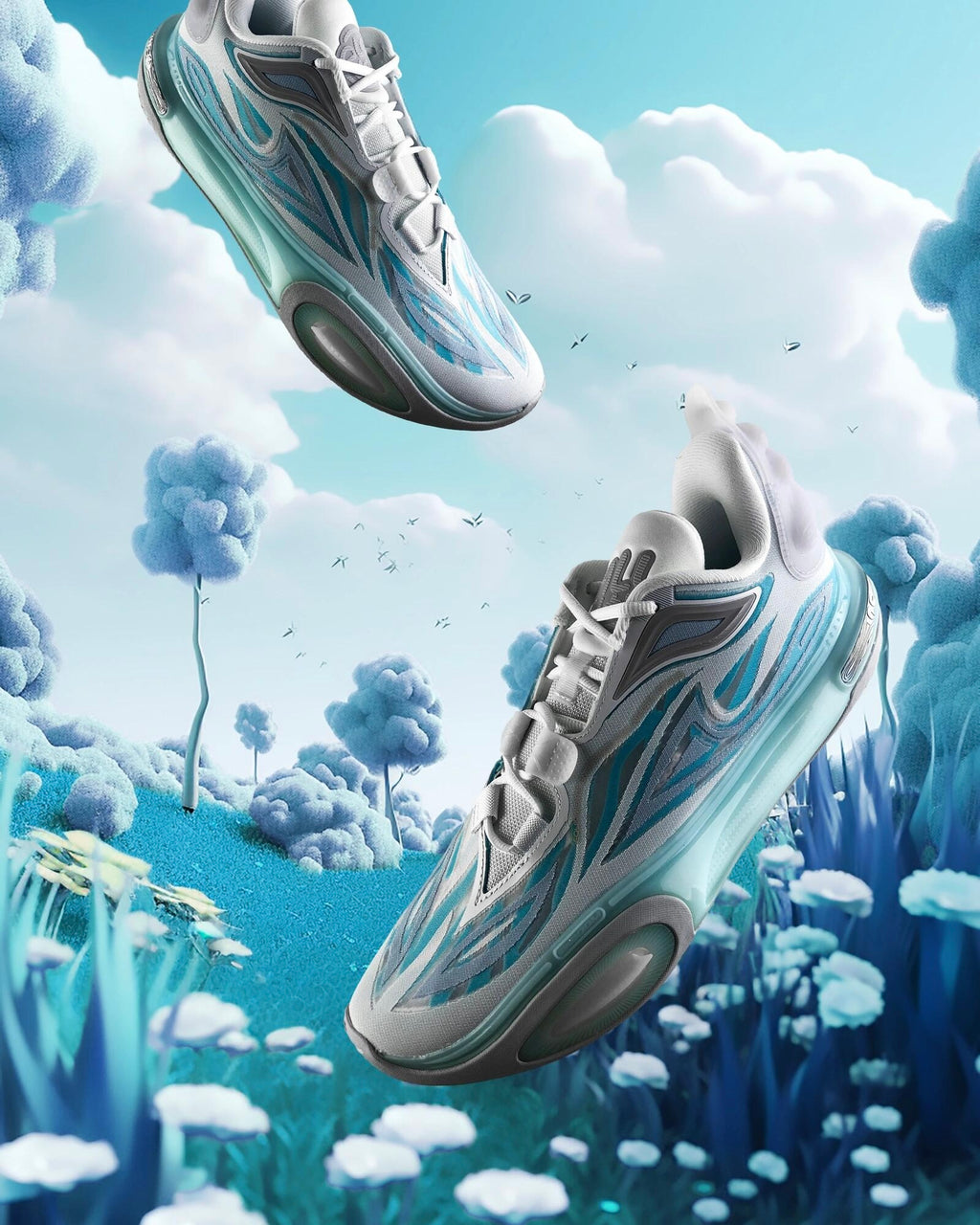 Li-Ning Wade All City 11 V2 "Sky" 李宁 韦德之道 全城11 V2 篮球鞋 净空蓝