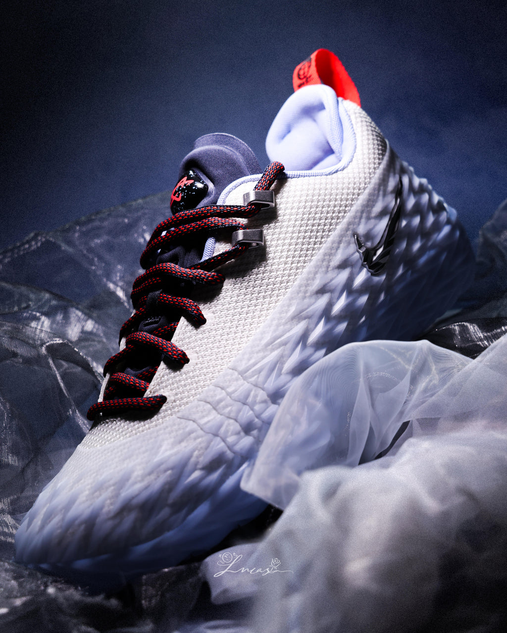 Nike S.T. Charge "Detroit Tough" 篮球鞋 白蓝