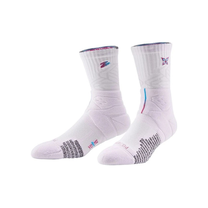 Kaos Kaki UZIS untuk Atlet Pemula: Anti-selip, Peredam Guncangan, Tebal, Bernapas, Kaos Kaki Bertali Tinggi