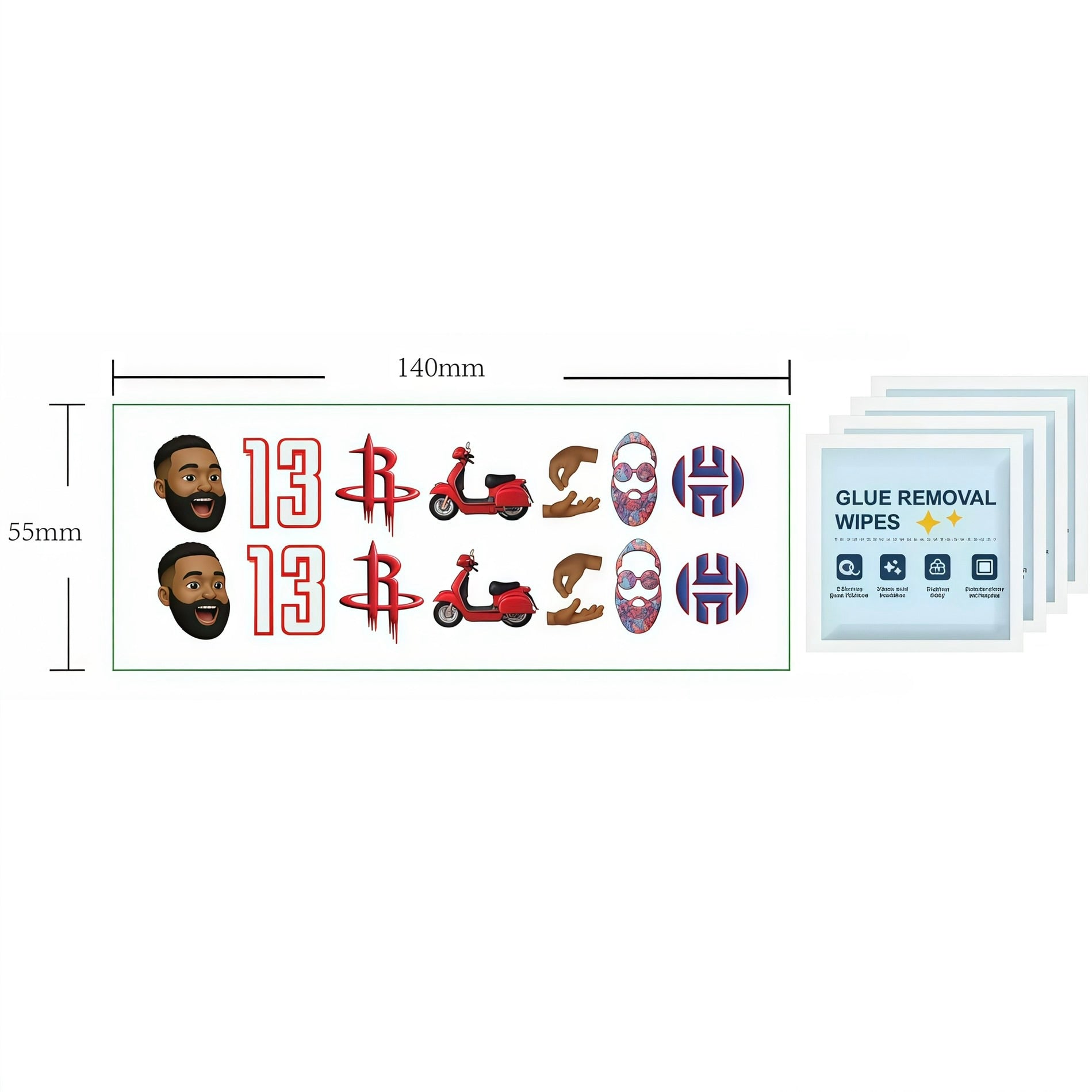 DIY Custom Sneaker Transfer Sticker "Player Emoji" 球鞋定制转印贴纸 球员表情包系列