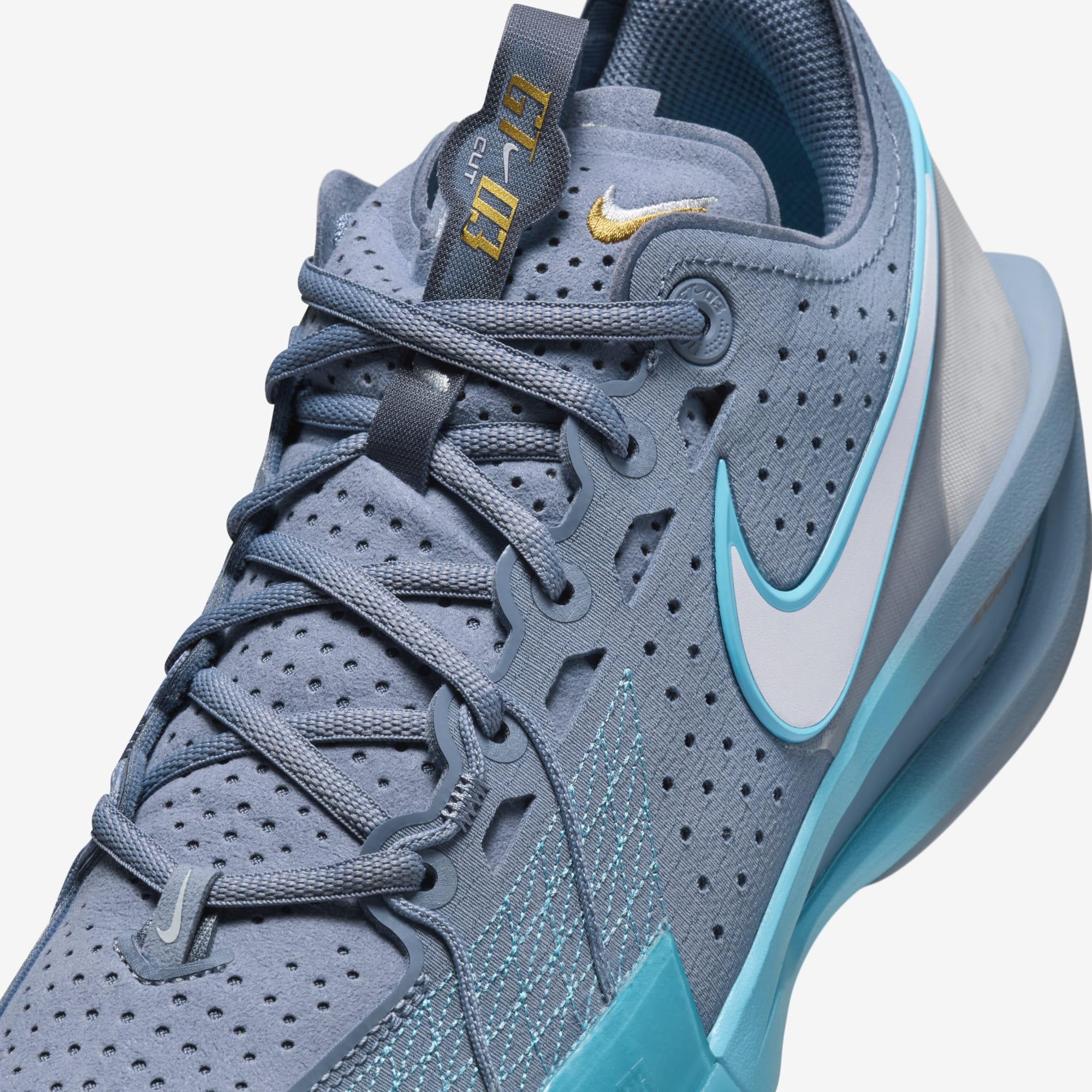 Sepatu Basket Nike Air Zoom GT Cut 3 "Ashen Slate/Baltic Blue" (Ungu/Biru)
