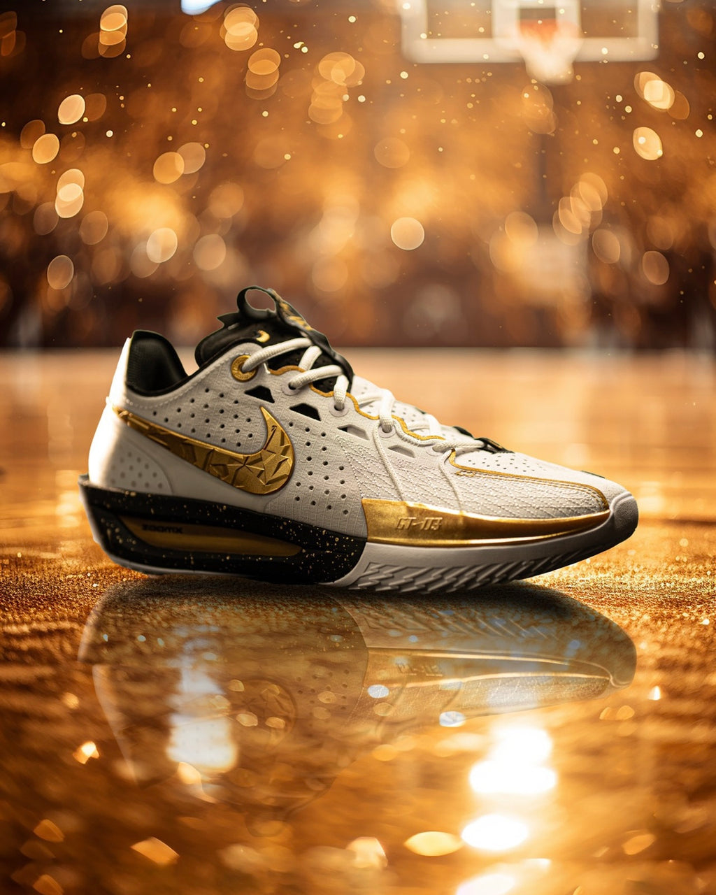 Nike Air Zoom G.T. Cut 3 "CHBL" 篮球鞋 耐高 白金色/黑色