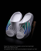 Anta KAI HéLà Slide 2 "White Blue" 安踏 欧文 拖鞋 白蓝绿