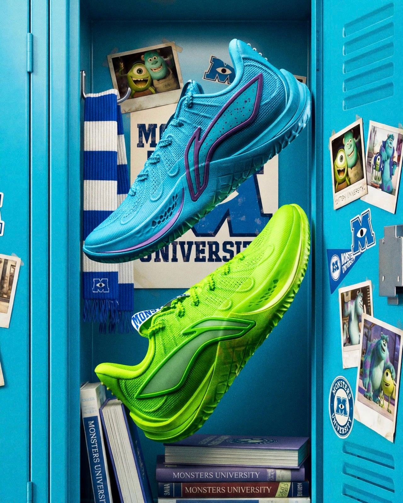 Li-Ning Sonic 14 x Monster University "Mike" 李宁 音速14 怪兽大学联名 篮球鞋 大眼仔麦克