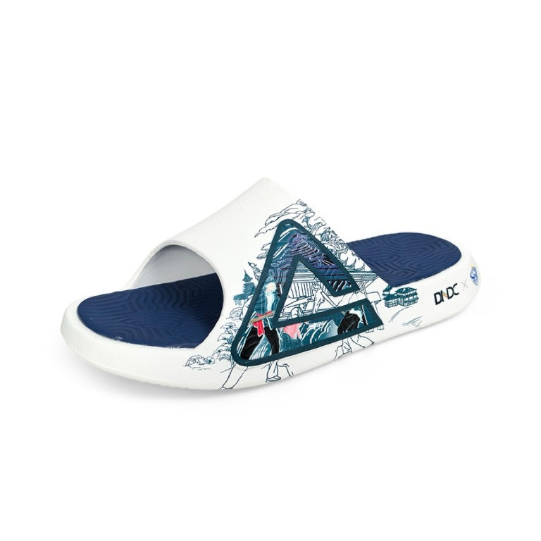Peak Taichi "White/Blue" 匹克 态极 贵州村BA联名 拖鞋 白蓝