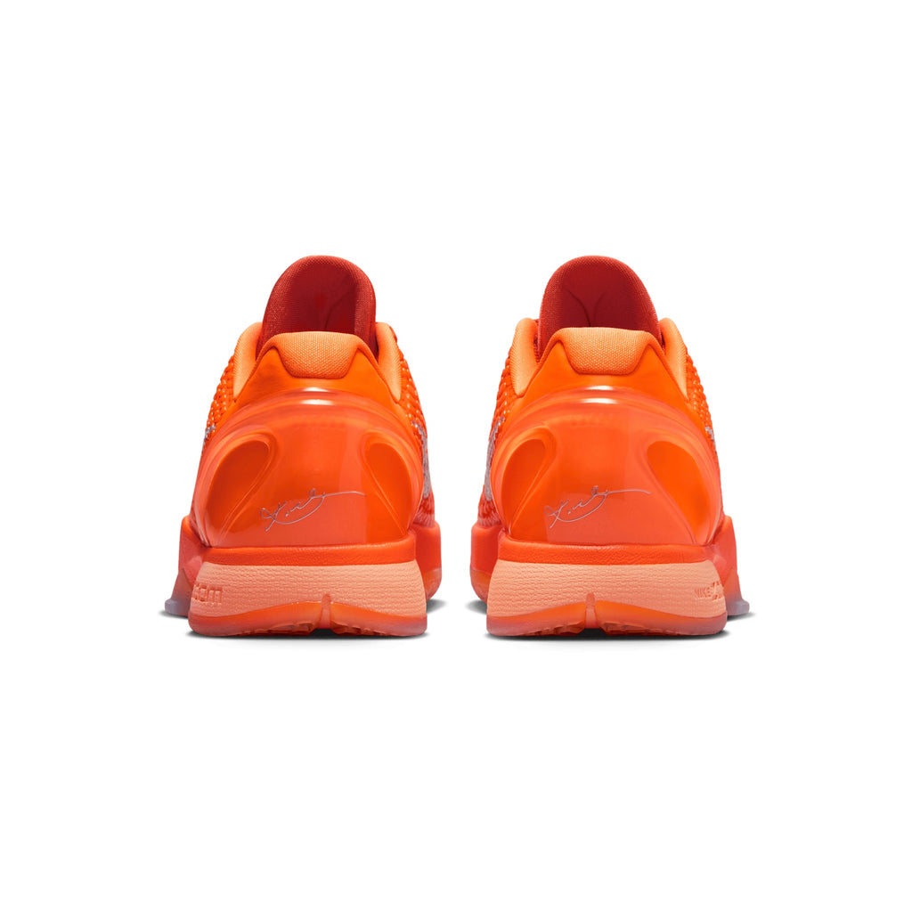 Sepatu Basket Nike Zoom Kobe 6 Protro "Total Orange" - Oranye Terang/Perak