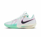Sepatu Basket Nike Air Zoom GT Cut 3 "White Pink Teal" (Putih/Merah Muda/Hijau Teal)