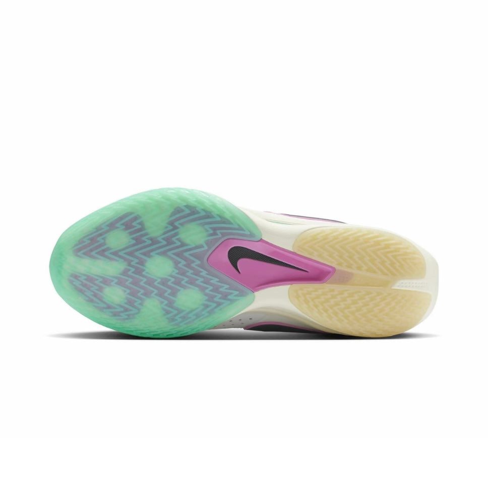Sepatu Basket Nike Air Zoom GT Cut 3 "White Pink Teal" (Putih/Merah Muda/Hijau Teal)