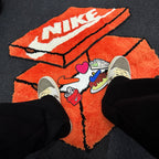 Nike Shoe Box Rugmat 耐克限定魔术贴鞋盒地毯 橙色 49*38cm