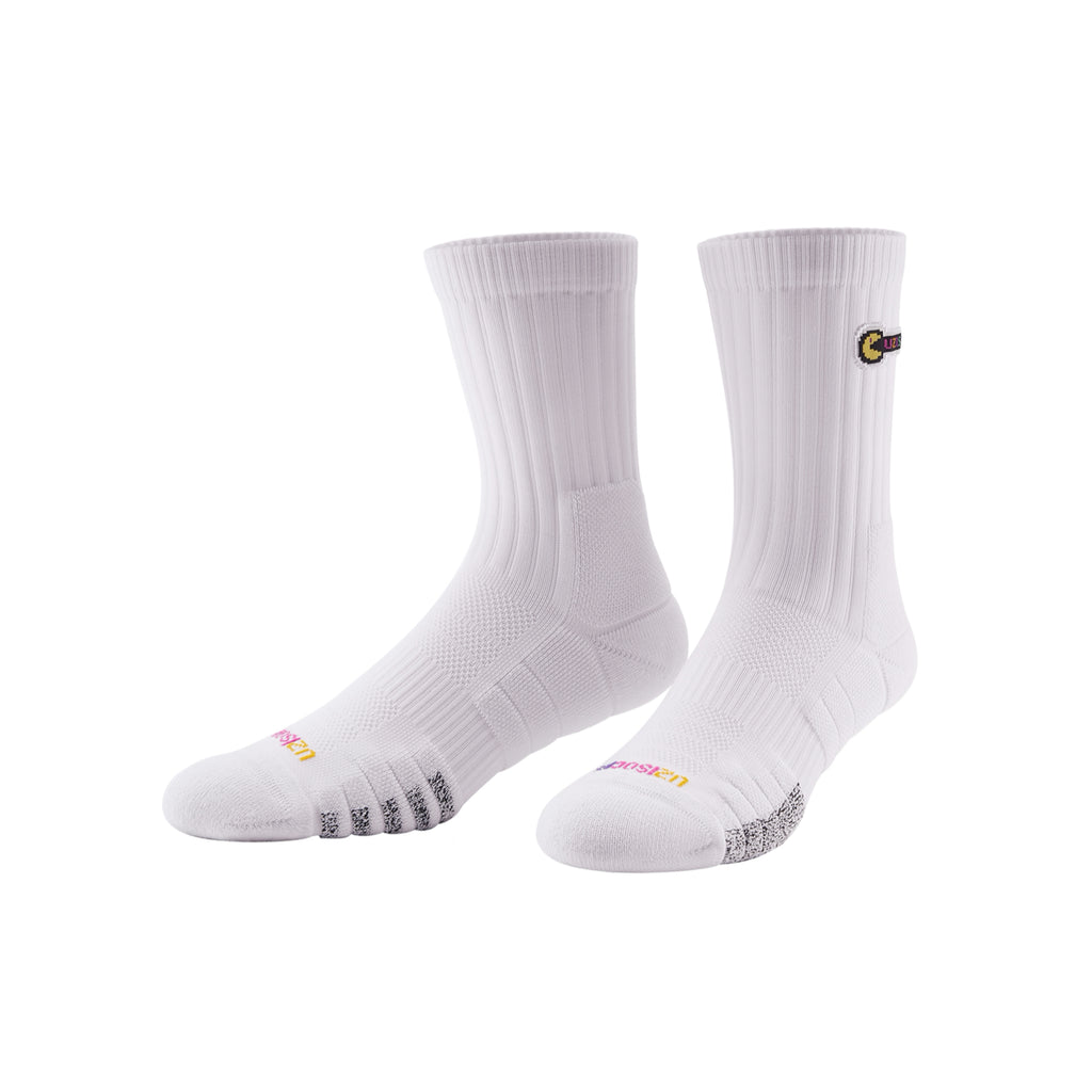 UZIS Sock 有志者 掌机系列游戏刺绣运动防滑缓震毛巾底加厚透气 高筒袜 吃豆人